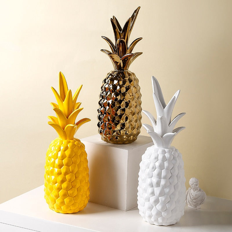 Bloomingdale Decorative Ceramic Pineapple Ornaments