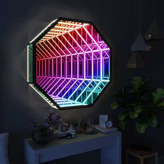 3d Octagon Portal Infinity Mirror Light