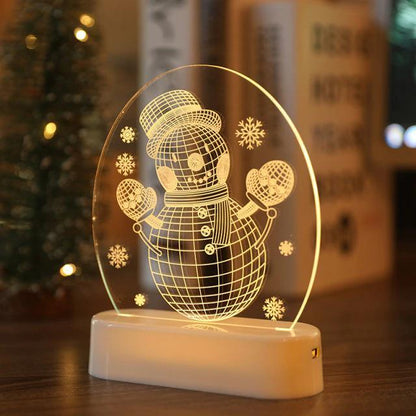 3D Acrylic Night Light Christmas Decoration