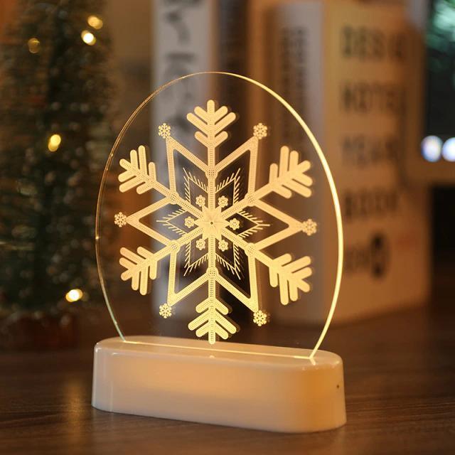 3D Acrylic Night Light Christmas Decoration