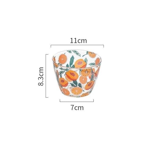 400ml Microwavable Patterned Glass Bowl