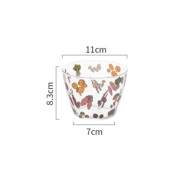 400ml Microwavable Patterned Glass Bowl