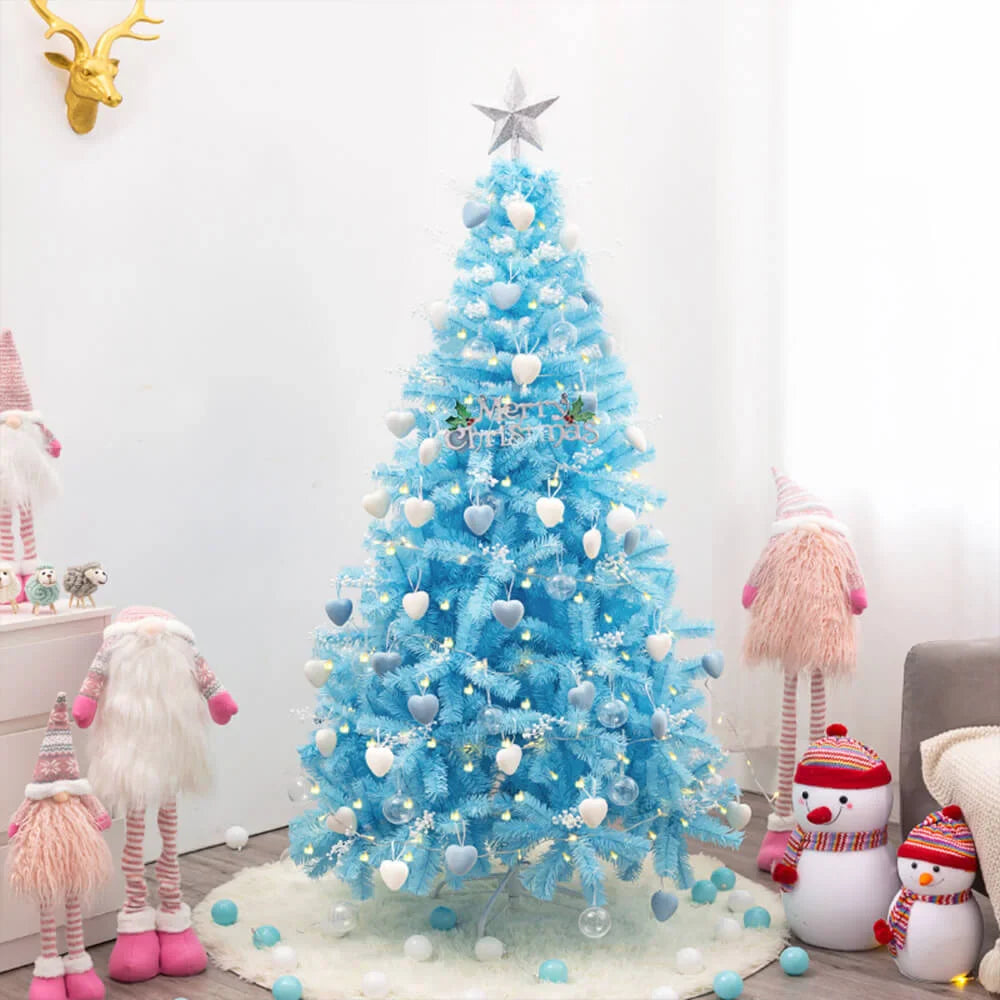 Pre-lit Blue Christmas Tree