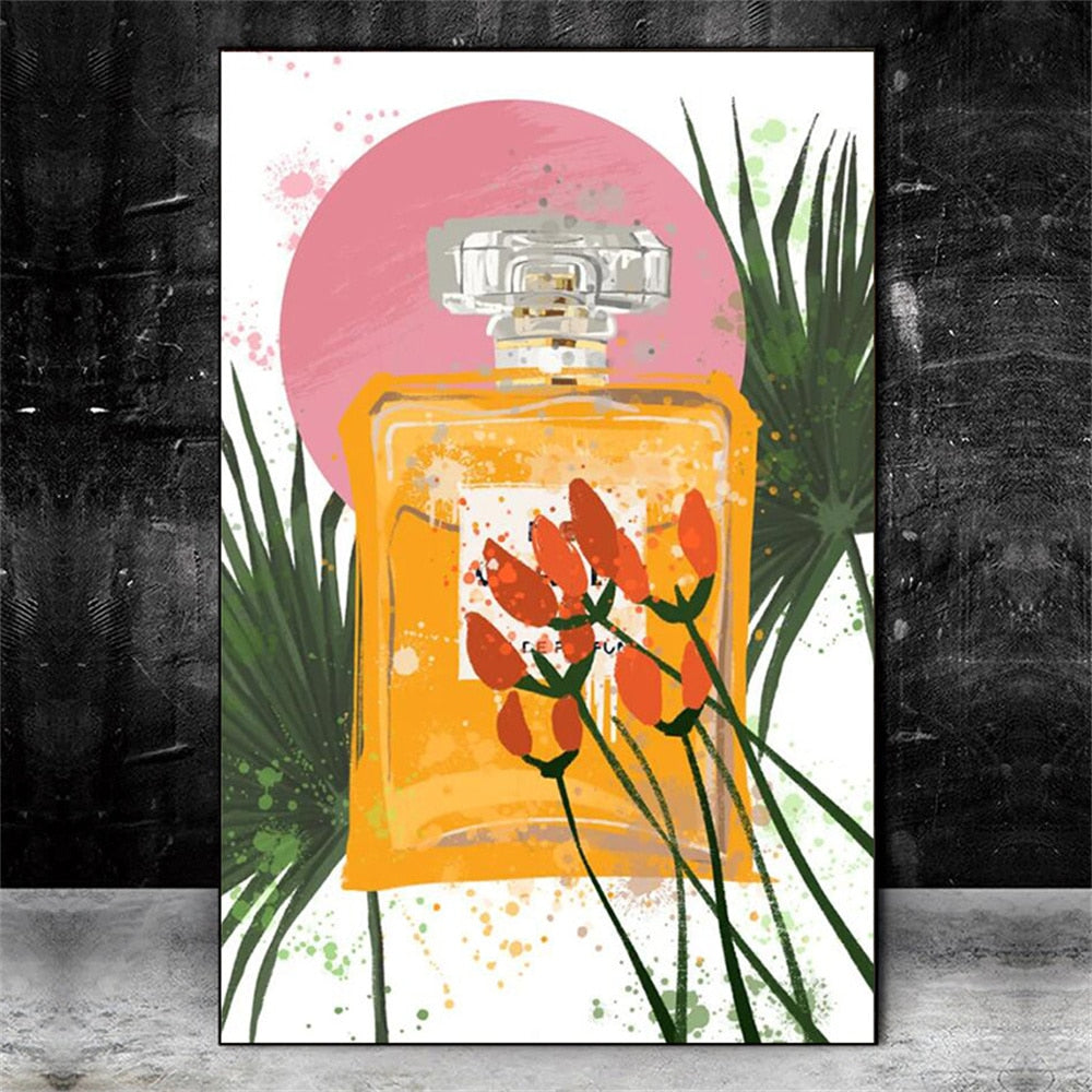 Fashion Perfume Bottle Canvas Art