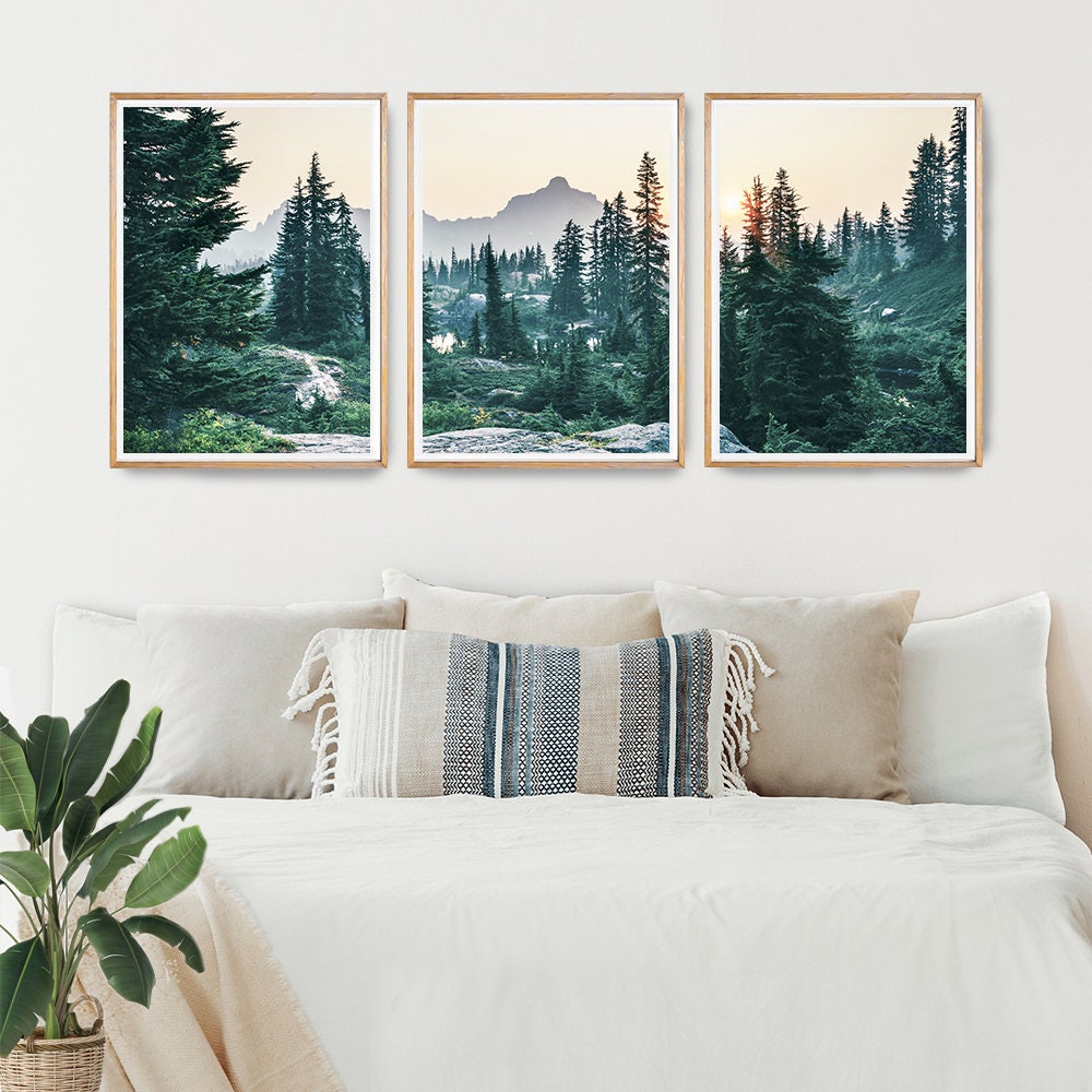 Pine Tree Nature Landscape Canvas Art