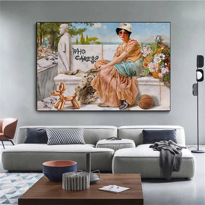 Girl on Vacation Canvas Art