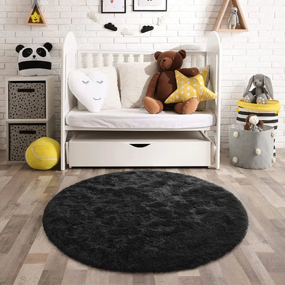 Noahas Round Fluffy Large Area Rug