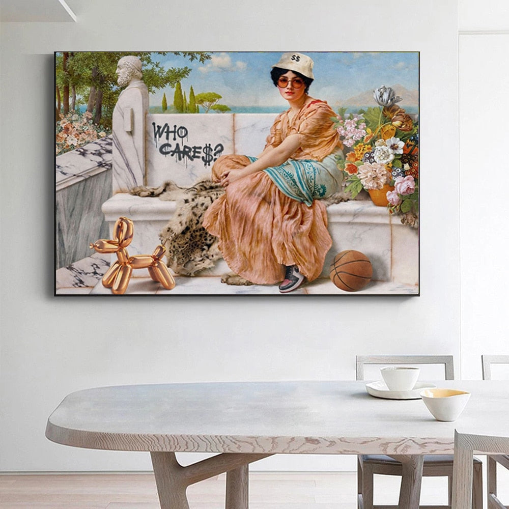 Girl on Vacation Canvas Art