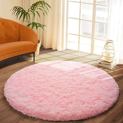 Noahas Round Fluffy Large Area Rug