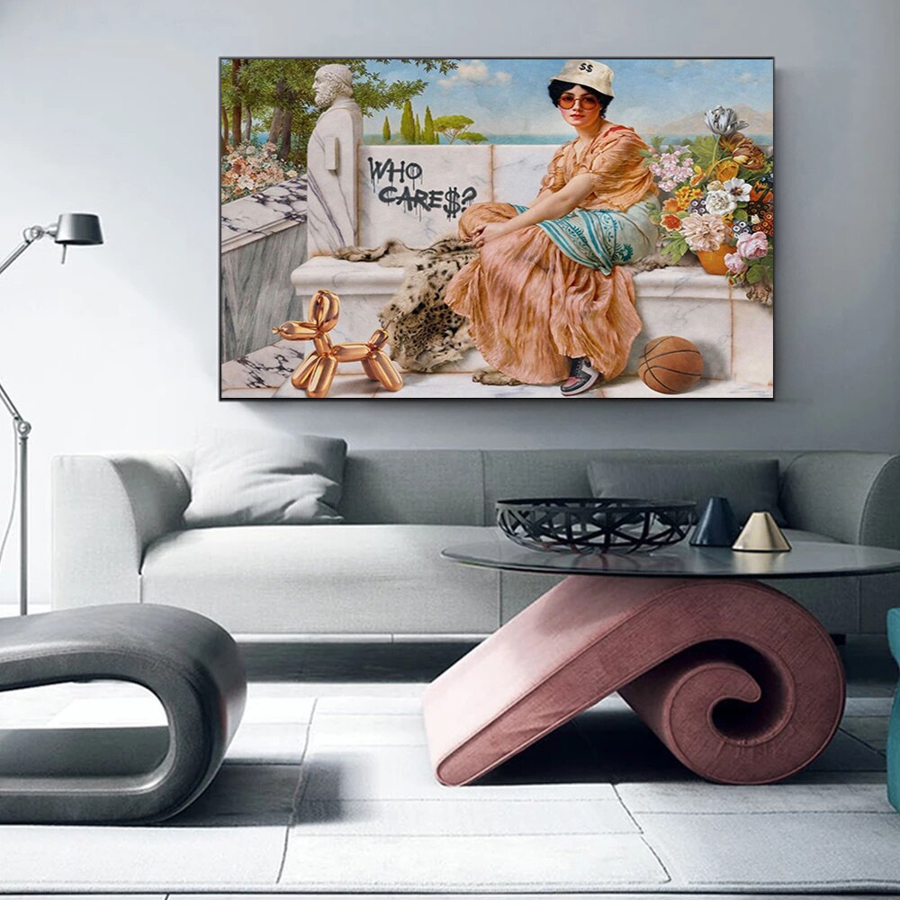 Girl on Vacation Canvas Art