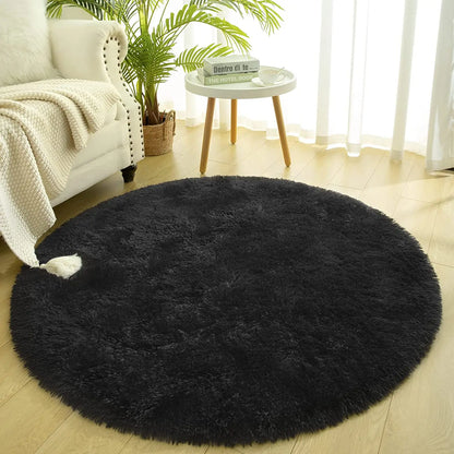 Noahas Round Fluffy Large Area Rug