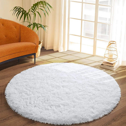 Noahas Round Fluffy Large Area Rug