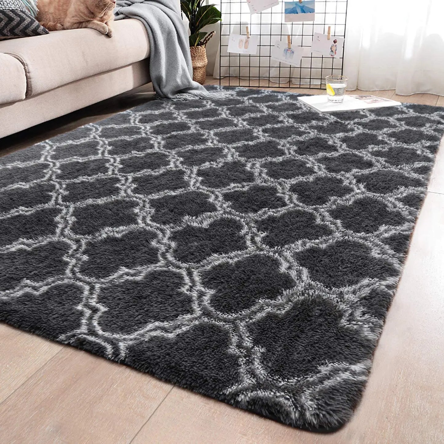 Noahas Thick Fluffy Plush Area Rug