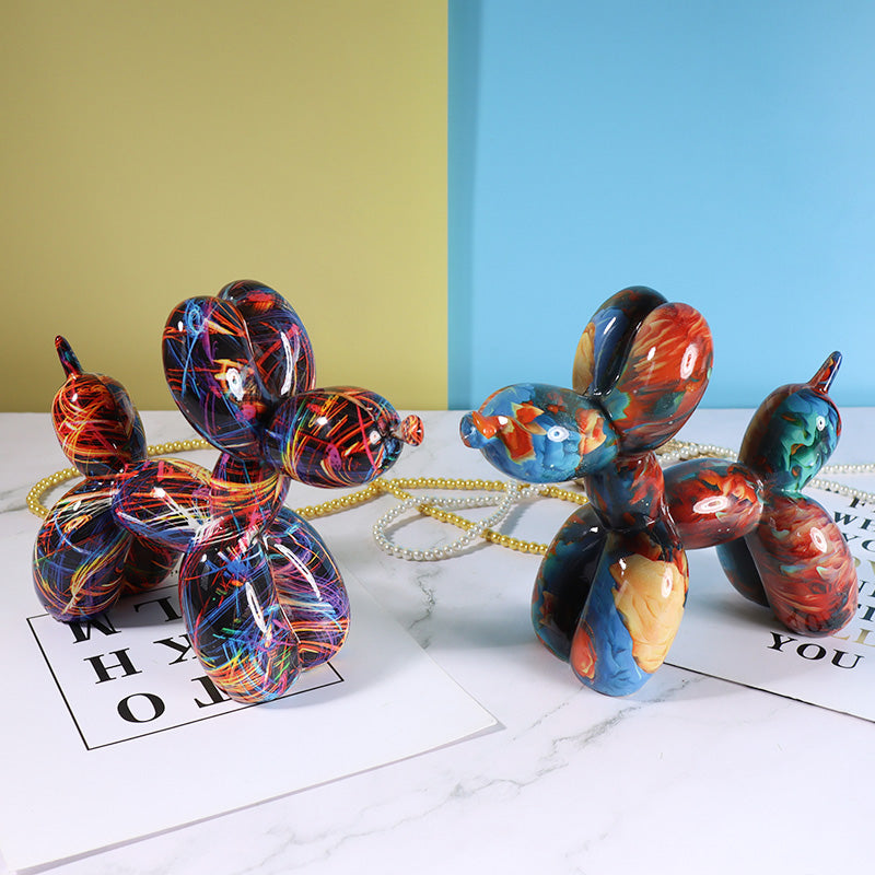 Resin Balloon Dog Figurine Home Decor