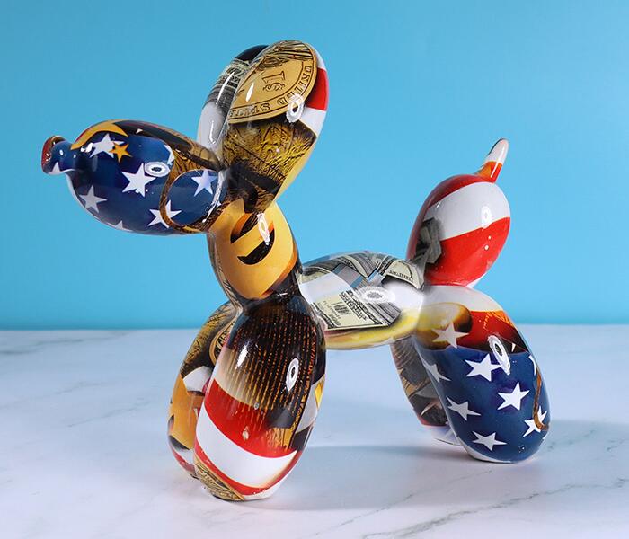 Resin Balloon Dog Figurine Home Decor