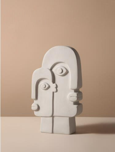 Creative Ceramic Vase Simple Face