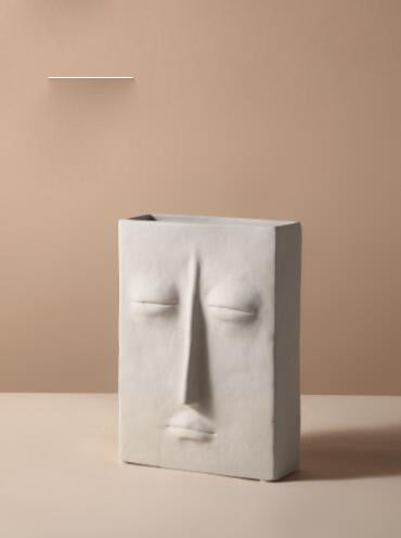 Creative Ceramic Vase Simple Face