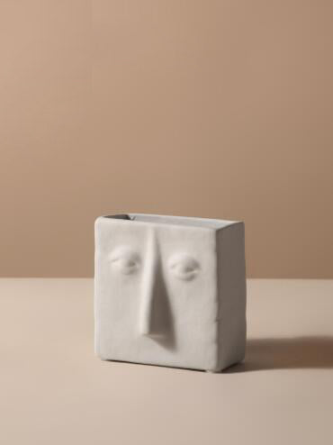 Creative Ceramic Vase Simple Face