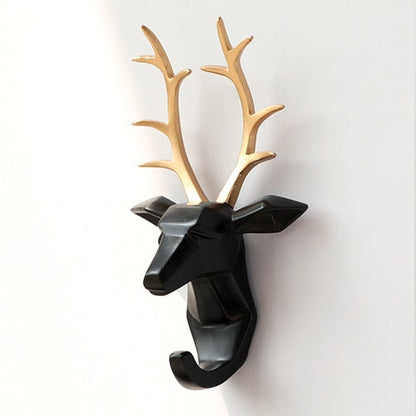 Animal Head Sticker Hook Statue