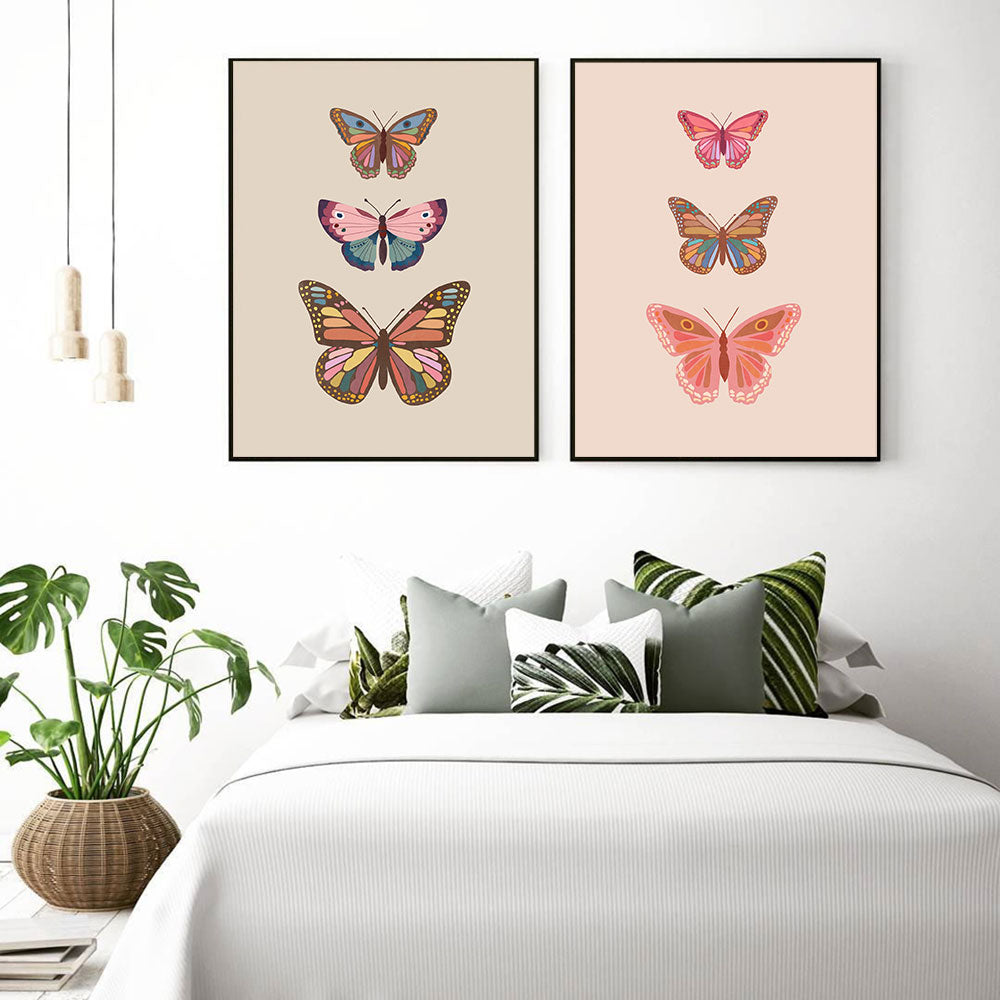 Boho Butterfly Canvas Art