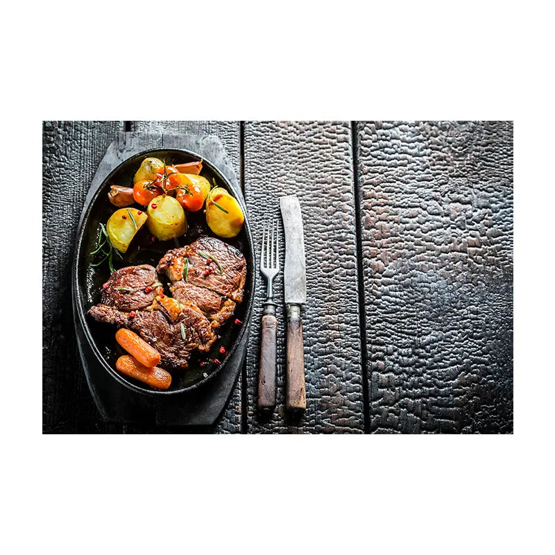 Steak Kitchen Restaurant Wall Art Canvas