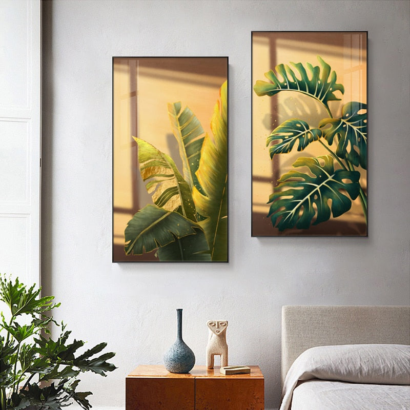 Sunlight Leaf Plant Canvas Art