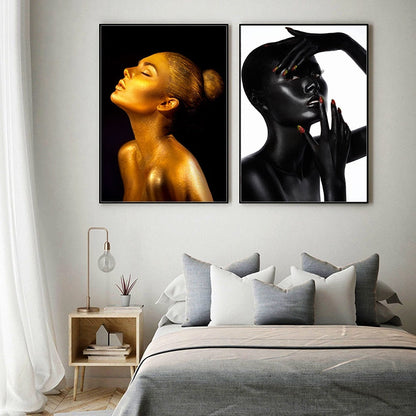 Strong Black Woman Canvas Art