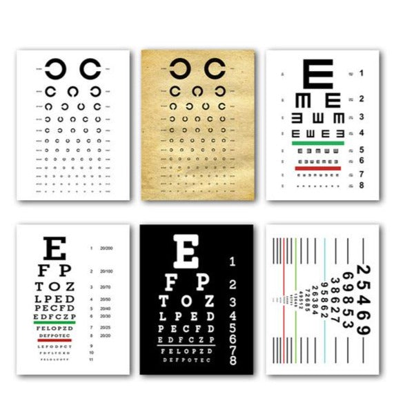 Eye Visual Acuity Test Snellen Chart Canvas Art