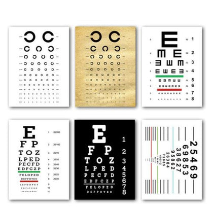 Eye Visual Acuity Test Snellen Chart Canvas Art