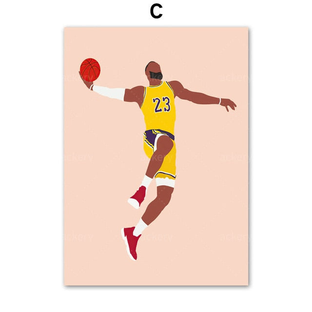 Basketball Player Canvas Art