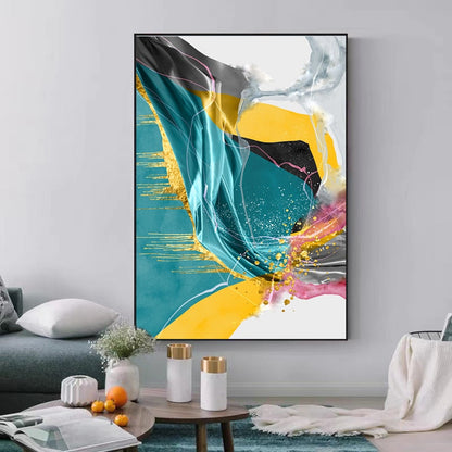 Nordic Abstract Marble Tosca Canvas Art