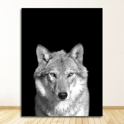 Black and White Animal Wall Art Canvas