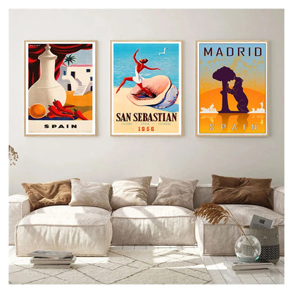 Spain Madrid San Sebastian Canvas Art