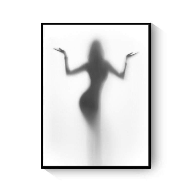 Woman Silhouette Wall Art Canvas