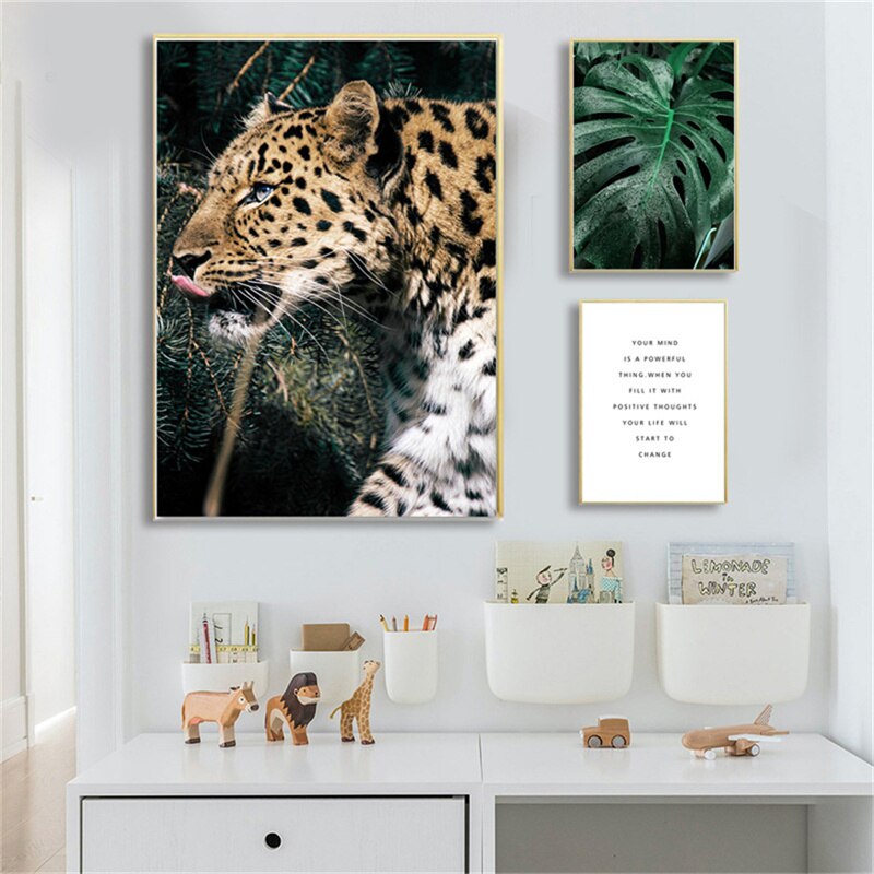 Animal in Tropical Rainforest Canvas Art