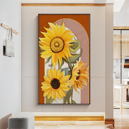 Modern Flower Sunflower Canvas Art