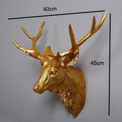 Faux Taxidermy Deer Head Wall Decor