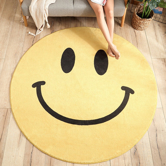 Smile Face Round Rug