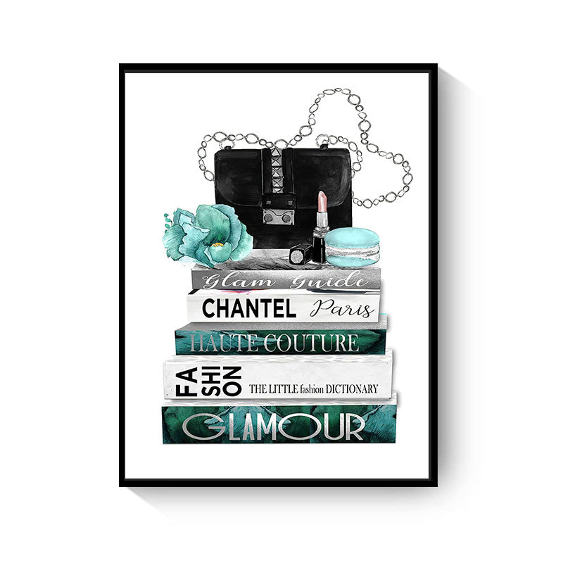 Black & Blue Women Stuff Canvas Art