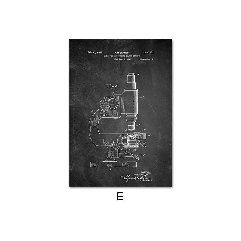 Black and White Chemistry Canvas Art