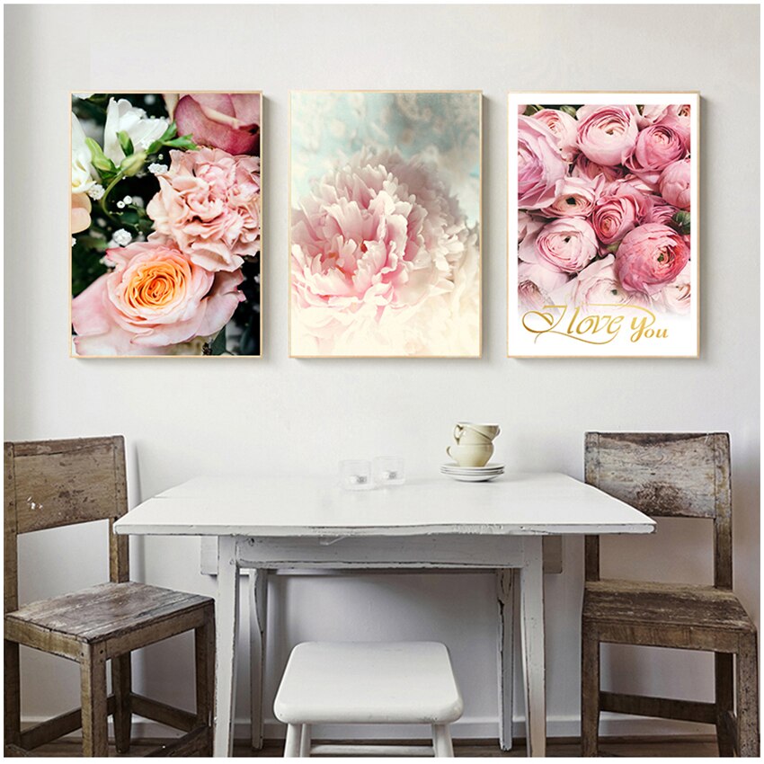 Elegant Peony Flower Canvas Art