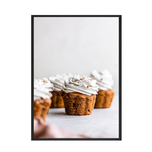 Cake Pie Cupcake Canvas Art