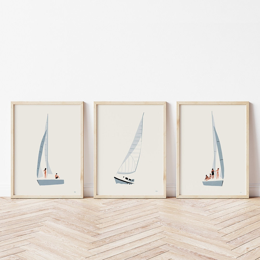 Sailboat Nautical Canvas Art