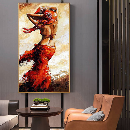 African Woman Oil Painting Canvas Art