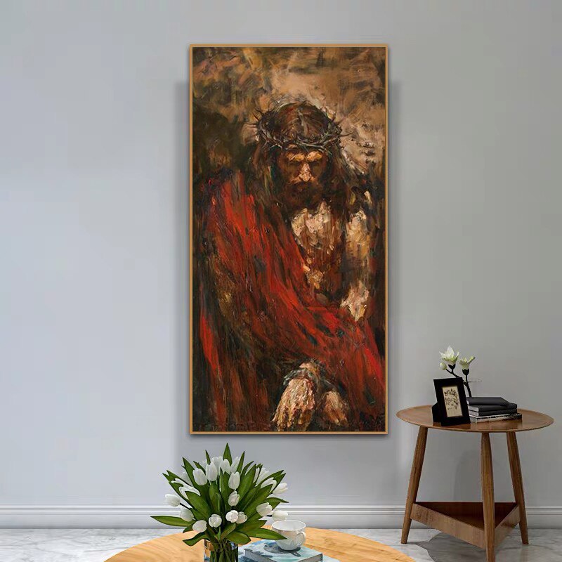 Jesus Suffering Canvas Art