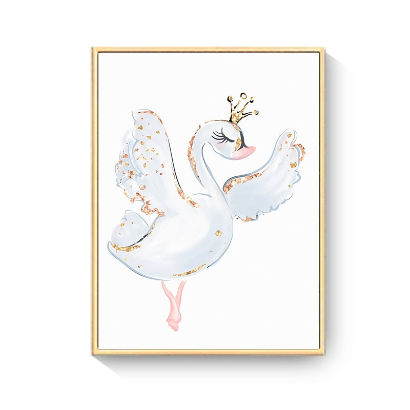 Nursery Room Dancing Girl Canvas Art