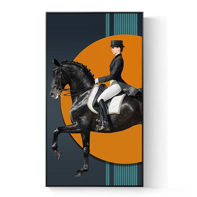 Knight Horse Canvas Art