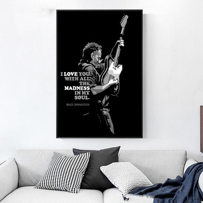 Bruce Springsteen Canvas Art