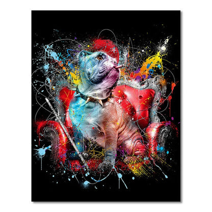 Graffiti Cute Dogs Canvas Art