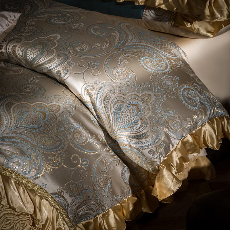 Bermuda Paisley Jacquard Duvet Cover Bedding Set